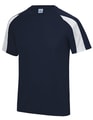 Kinder Sportshirt Contrast AWDis JC003J Navy-Wit